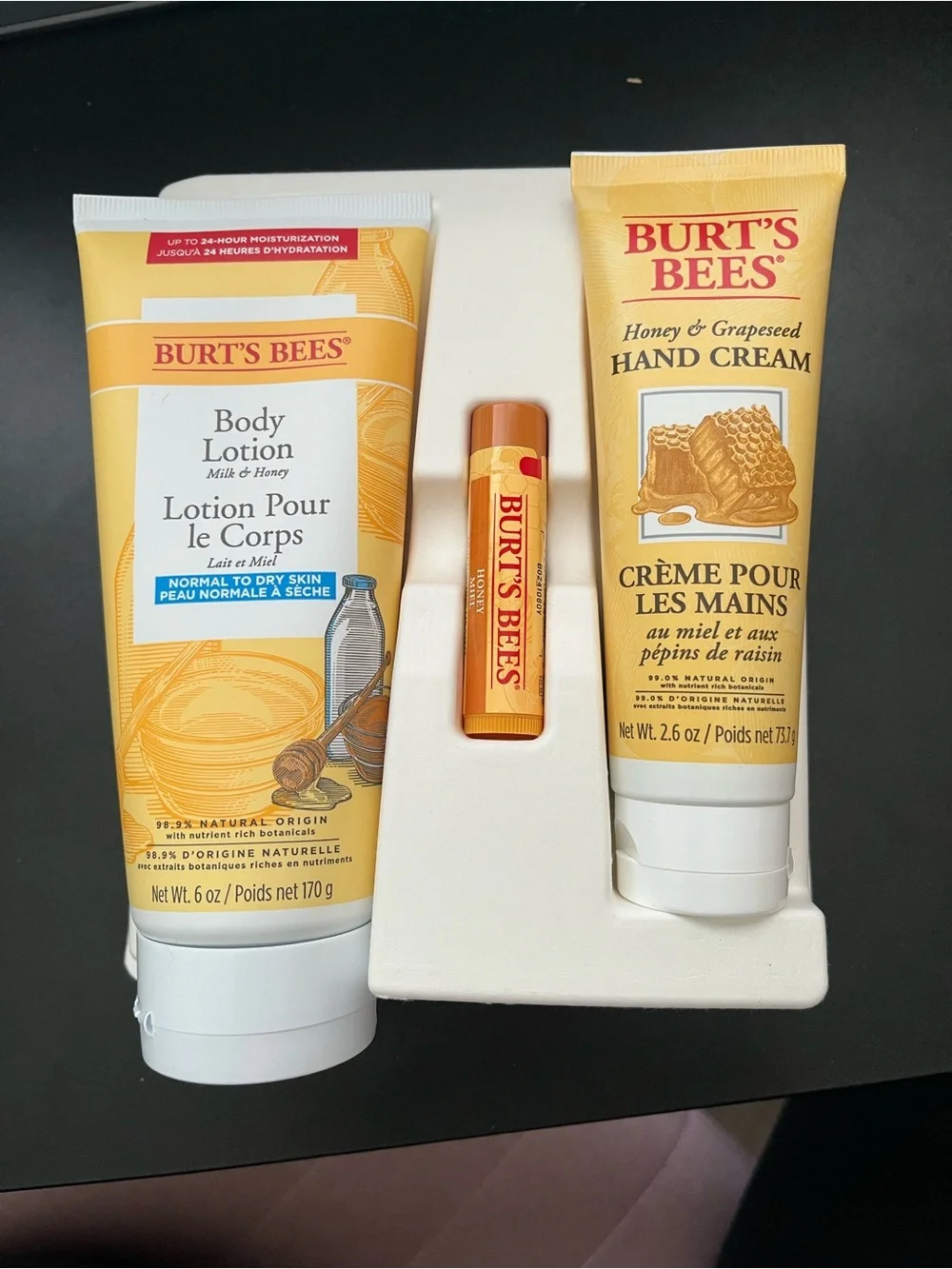 Burts Bees box opened